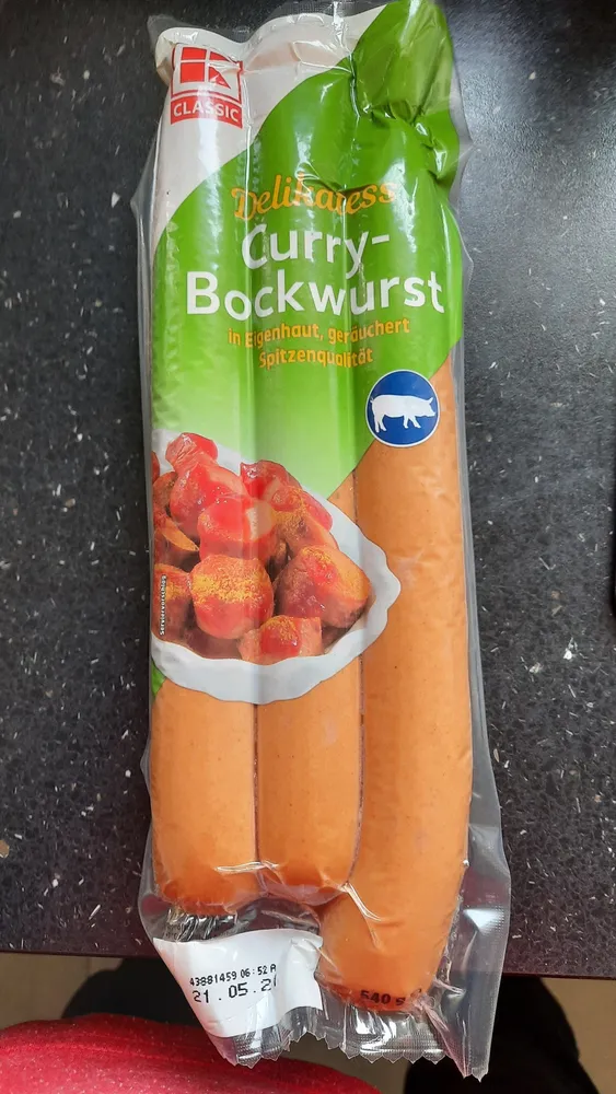 Curry-Bockwurst