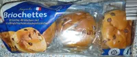 Briochettes Brioche-Brötchen mit Vollmilchschokoladenstückchen
