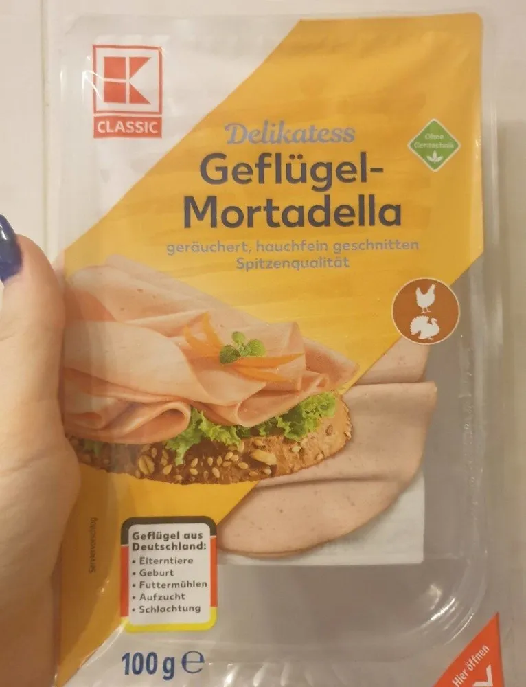 Geflügel-Mortadella geräuchert
