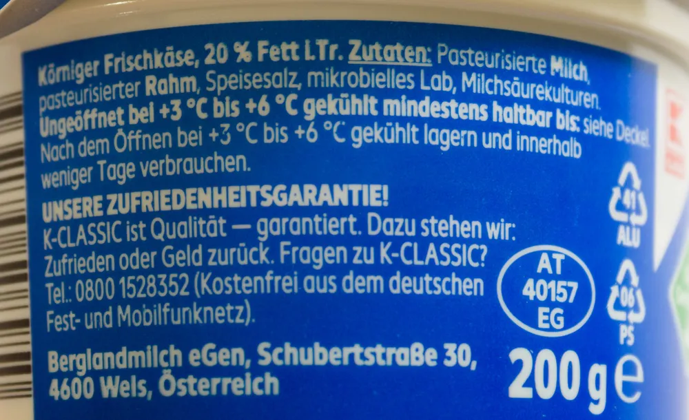 Körniger Frischkäse