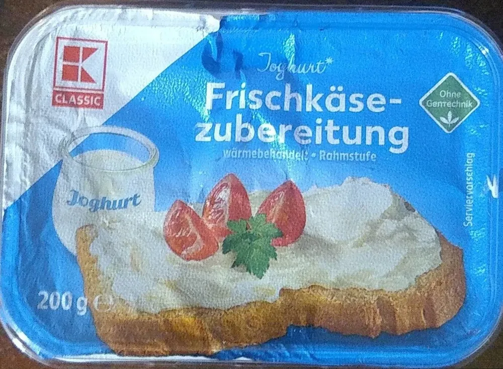 Frischkäsezubereitung Joghurt