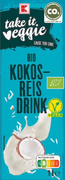 K-take it veggie Bio Kokos-Reisdrink