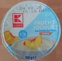 Fruchtjoghurt Pfirsich 0,1% Fett