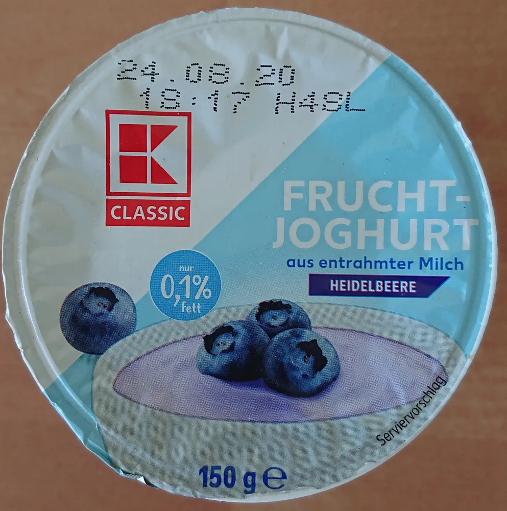 Fruchtjoghurt Heidelbeere