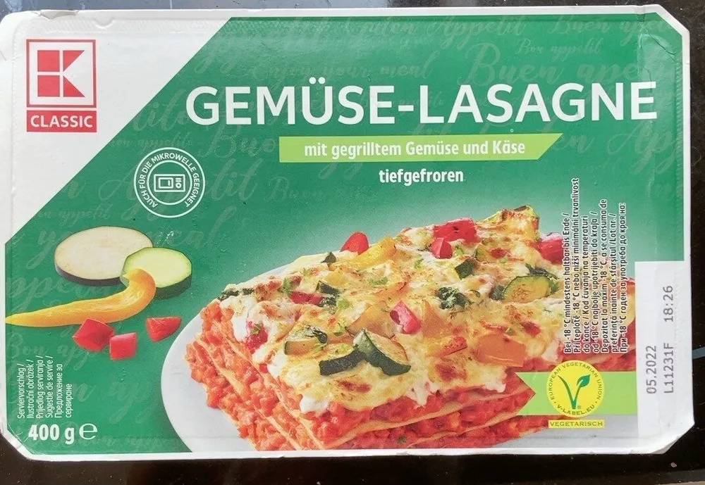 Gemüse Lasagne