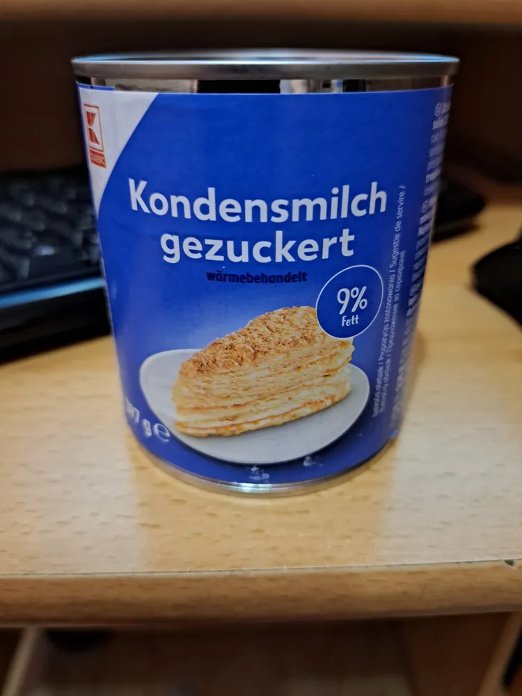 Kondensmilch gezuckert