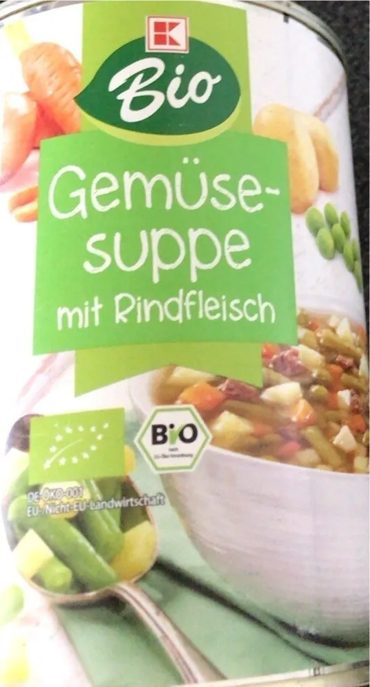 Gemüsesuppe mit Rindfleisch