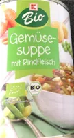 Gemüsesuppe mit Rindfleisch