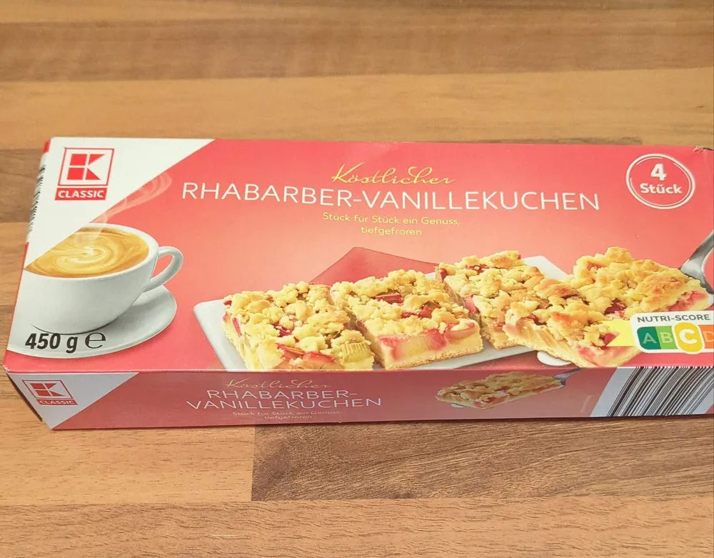 Kuchen Rhabarber-Vanille