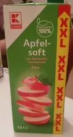 Apfel-saft aus Apfelsaftkonzentrat klar