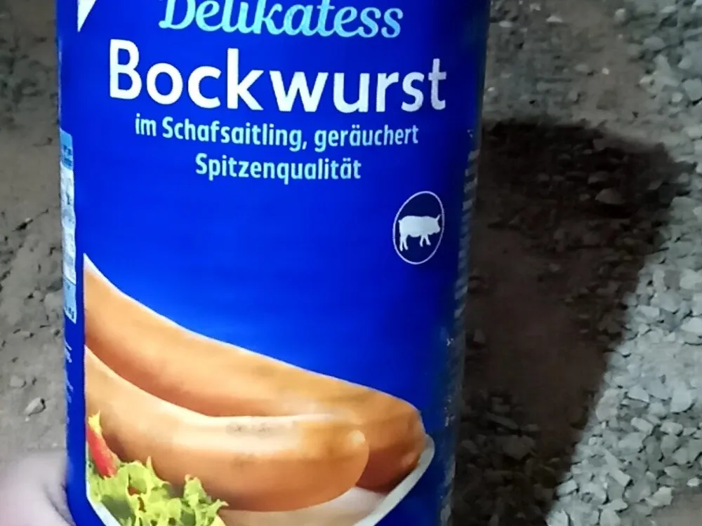 Bockwurst im Schafsaitling, geräuchert