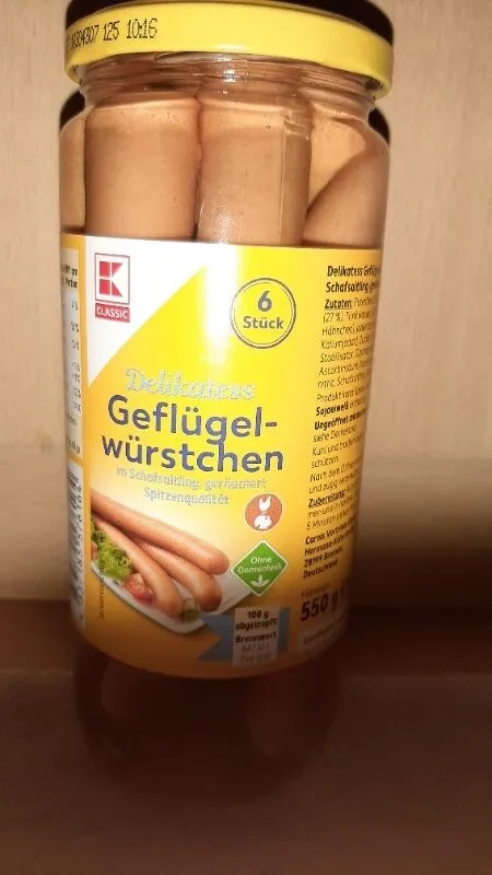 Delikatess Geflügel-Würstchen