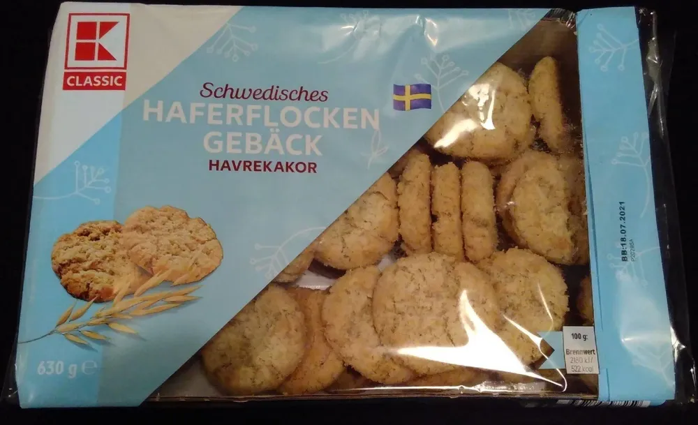 Schwedisches Haferflocken Gebäck