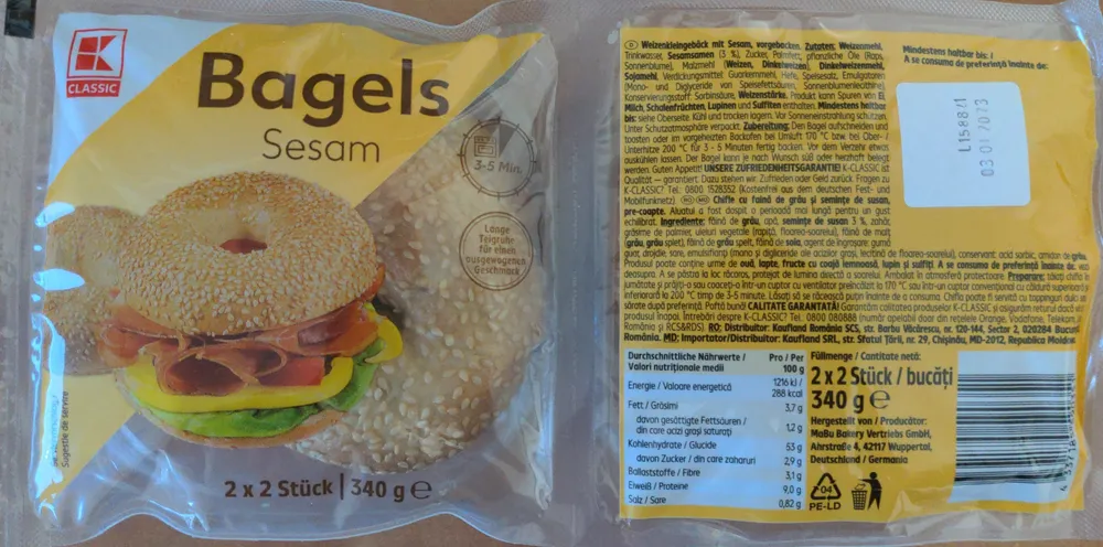 Bagels Sesam