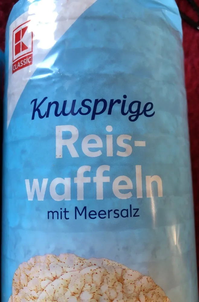 Knusprige Reiswaffeln mit Meersalz
