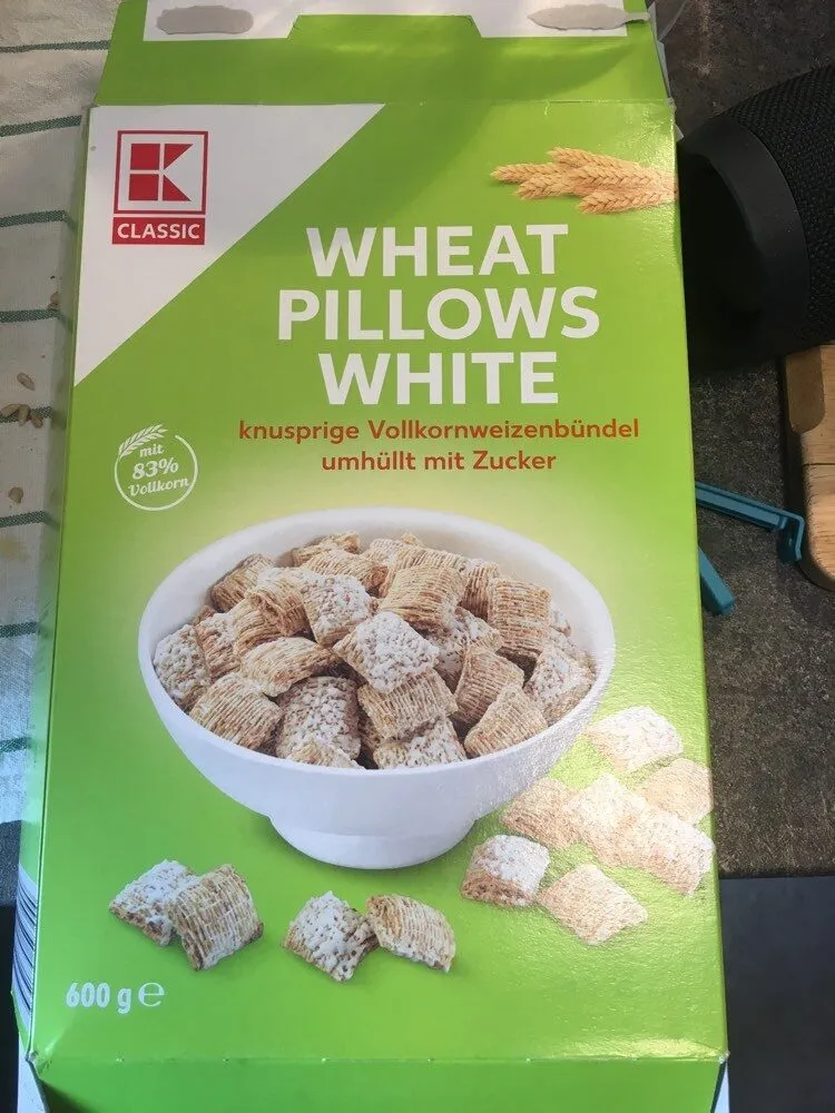 Wheat pillows white