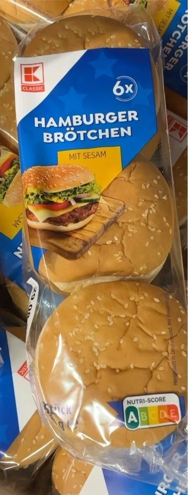 Hamburger Brötchen mit Sesam