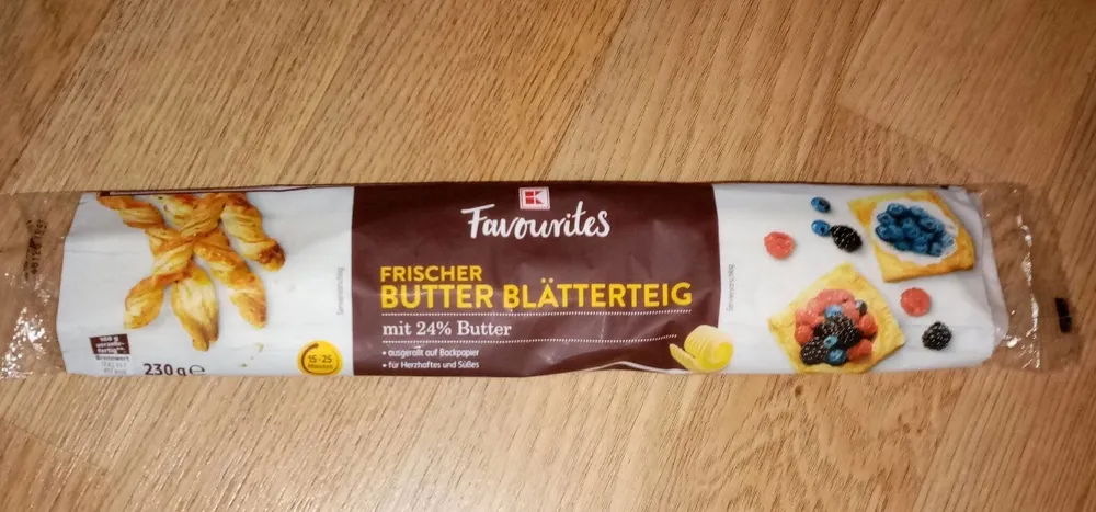 Frischer Butter Blätterteig