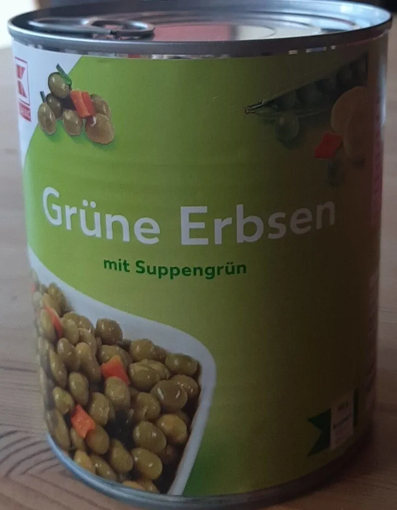 Grüne Erbsen mit Suppengrün