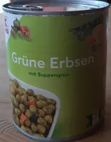 Grüne Erbsen mit Suppengrün