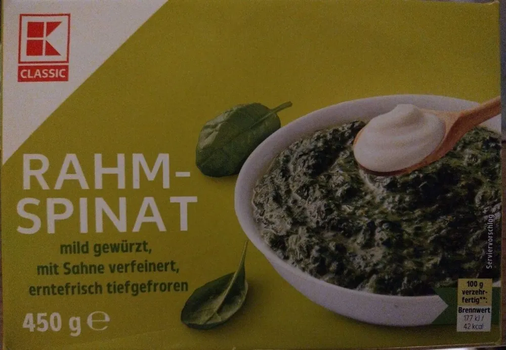 Rahm-Spinat