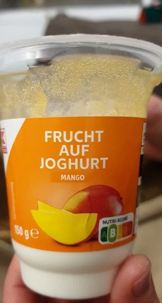 Frucht auf Jogurt