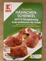 Deutsche Hähnchenschenkel mit 8% Flüssigwürzung