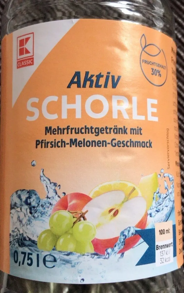 Aktiv Schorle Pfirsich Melone