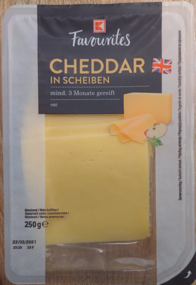 Cheddar in Scheiben