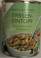 Erbseneintopf mit geräuchertem Bauchspeck