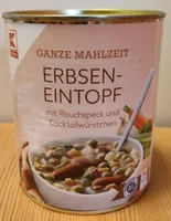 Erbsen-Eintopf mit Cocktailwürstchen