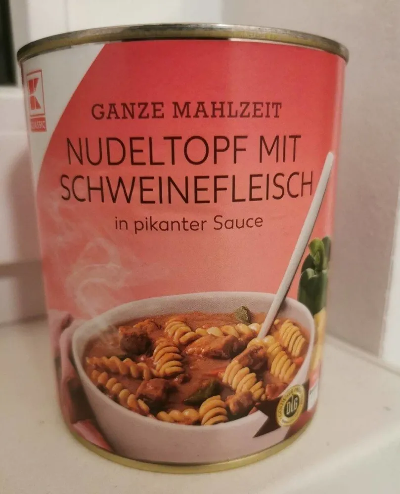 Nudeltopf mit Schweinefleisch