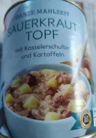 Sauerkraut-Topf mit Kasselerschulter und Kartoffeln