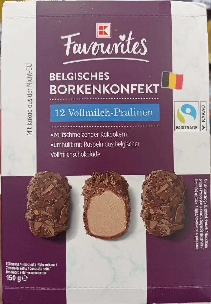 Belgische Borkenkonfekt