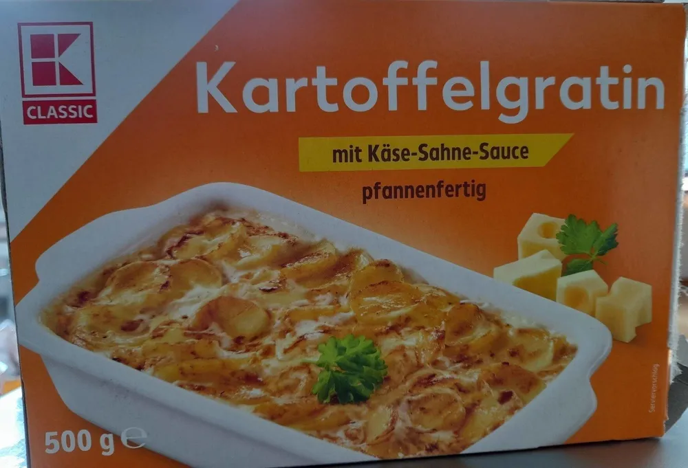 Kartoffelgratin mit Käse-Sahne-Sauce, pfannenfertig