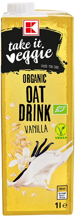 K-take it veggie Organic Oats Vanilla Drink 1l