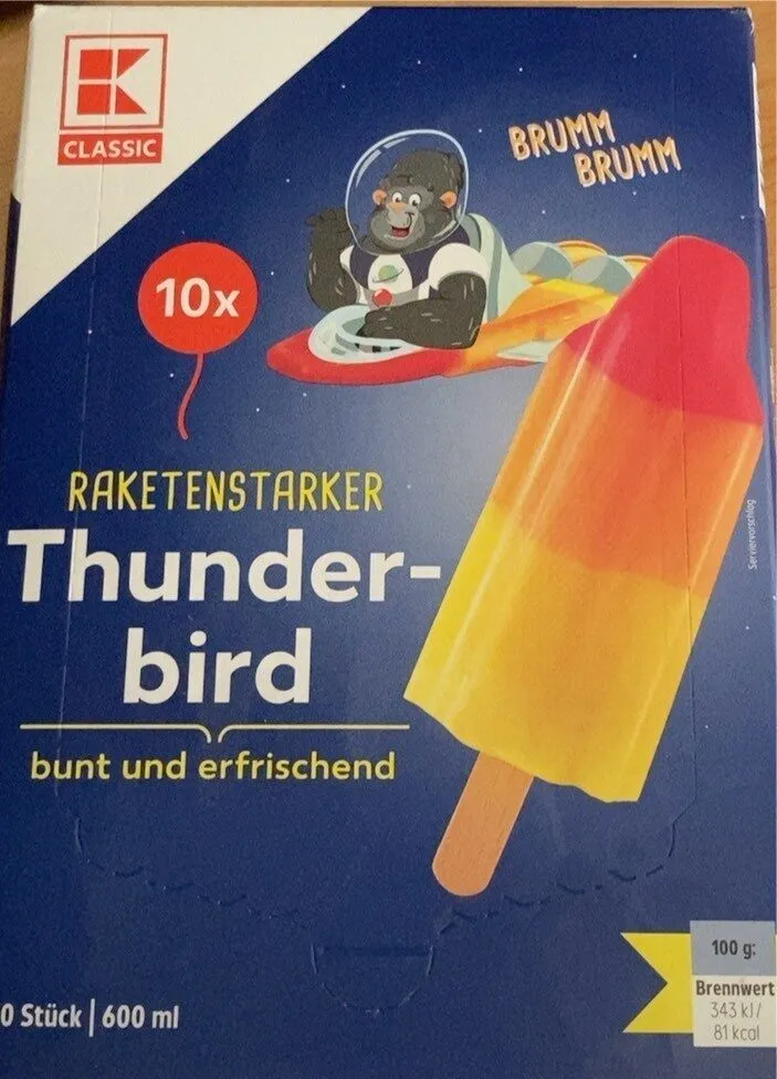 RAKETENSTARKER Thunderbird bunt und erfrischend