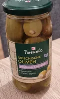griechische Oliven gefüllt mit Knoblauch