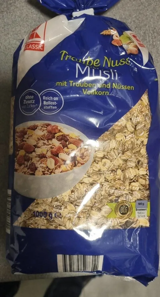 Trauben Nuss Müsli