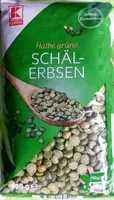 Halbe grüne Schälerbsen