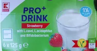 Napój jogurtowy o smaku truskawkowym.
