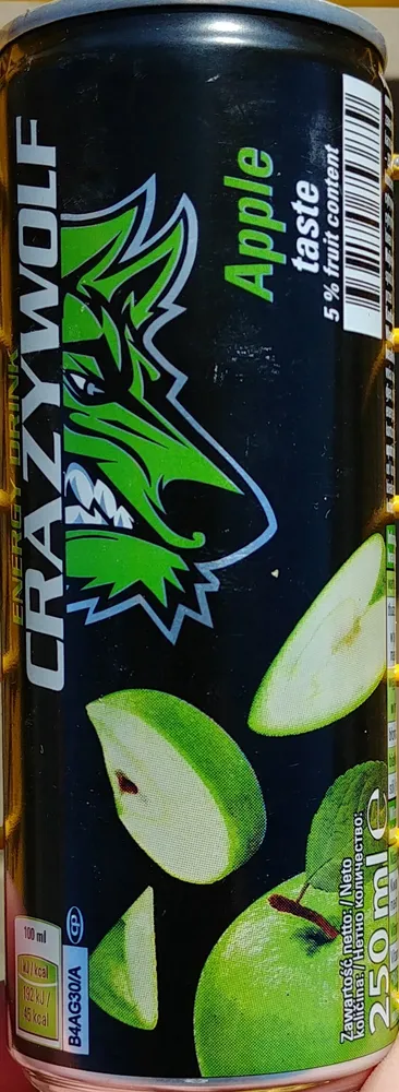 ENERGY DRINK Apple taste 5% fruit content