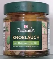 Knoblauch mit Kräutern in Öl