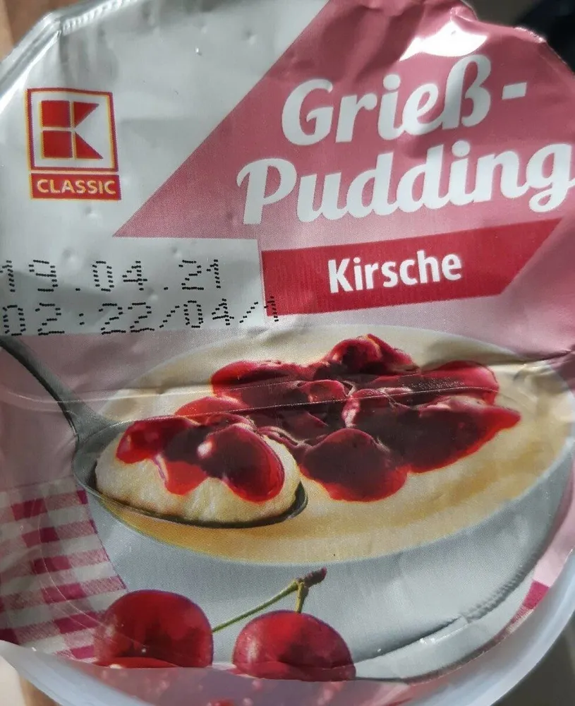 Grießpudding kirsche