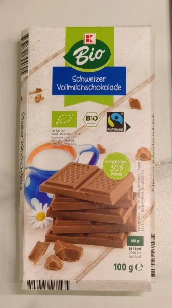 Schweizer Vollmilchschokolade