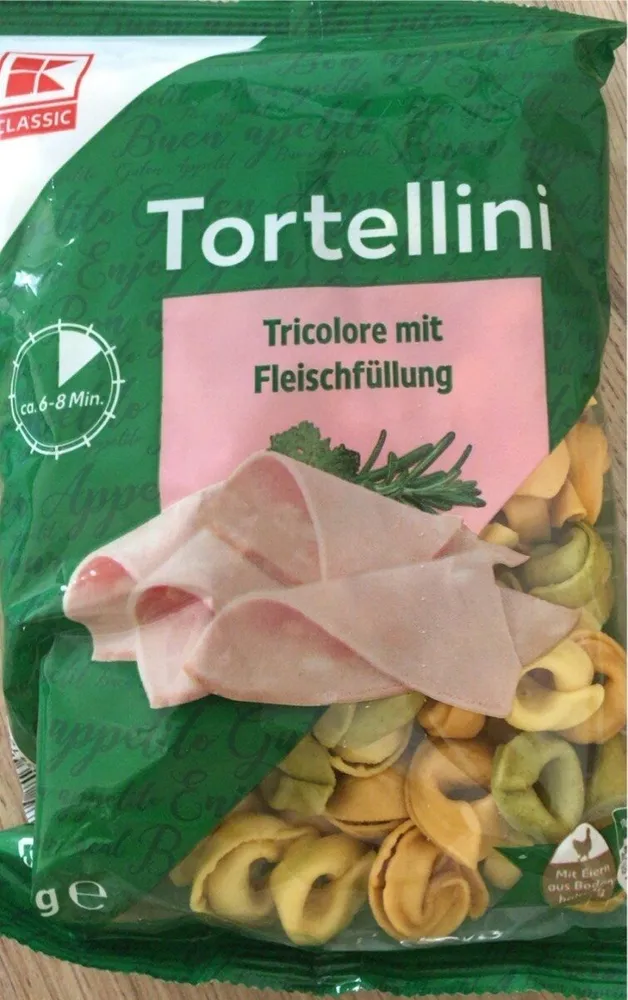 Tortellini Tricolore mit Fleischfüllung