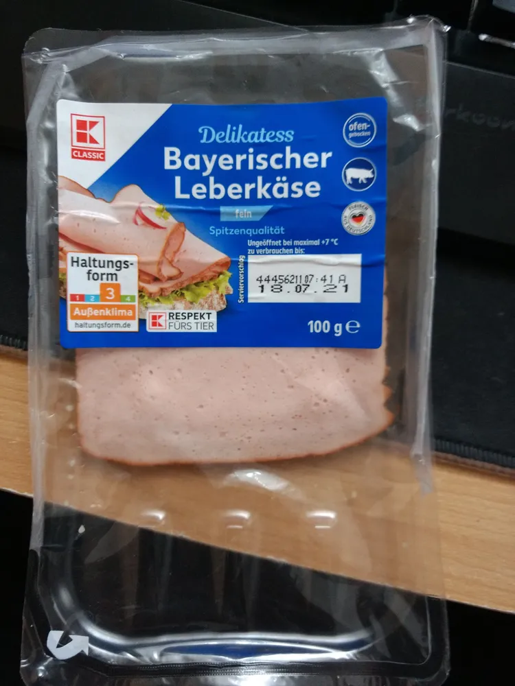 Delikatess Bayerischer Leberkäse
