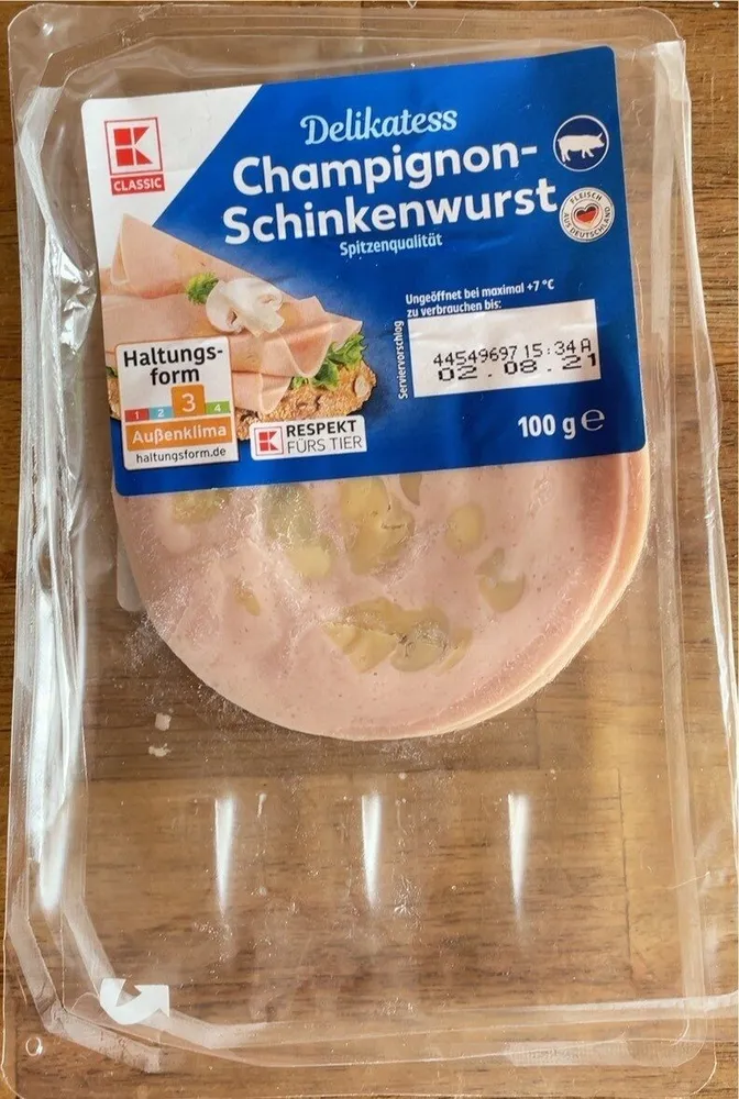 Champignon-Schinkenwurst