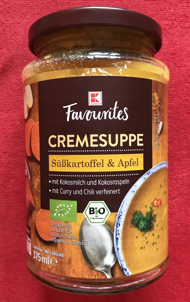 Cremesuppe süβkartoffel & apfel