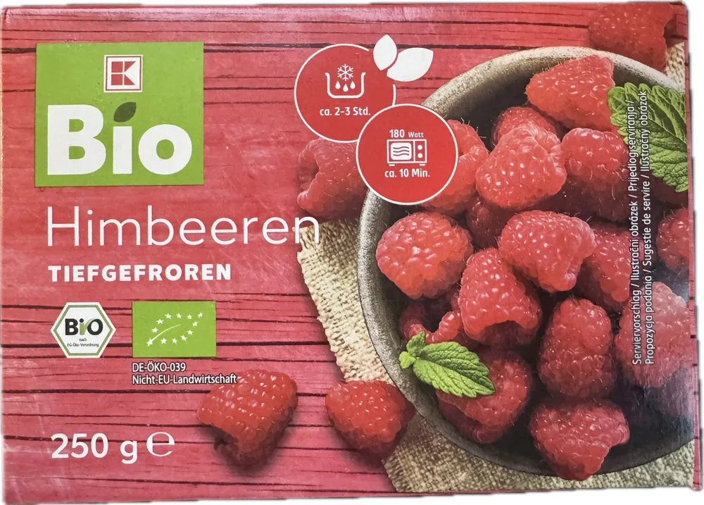 Bio Himbeeren tiefgefroren